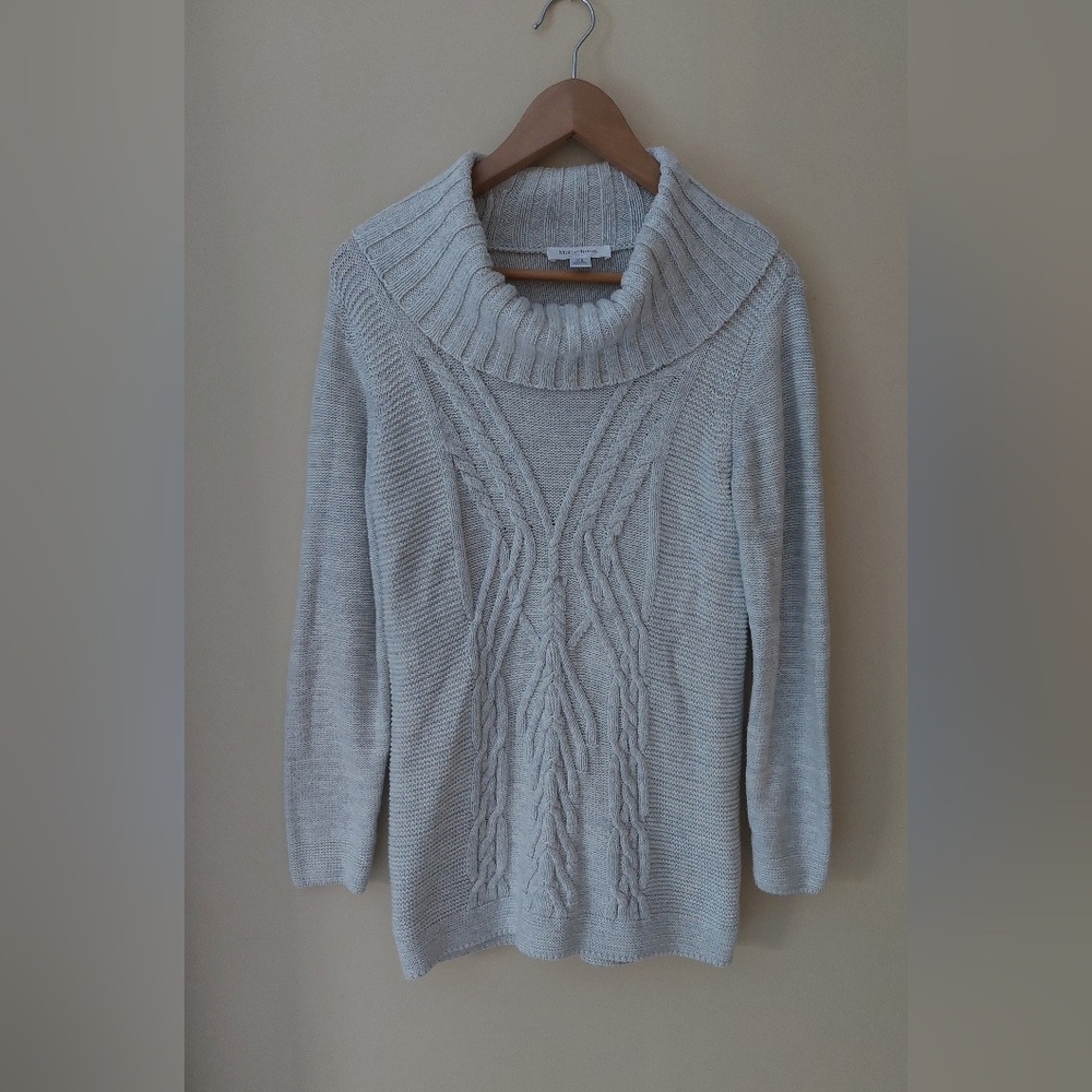 Motherhood Maternity Cowl Neck Knit Sweater